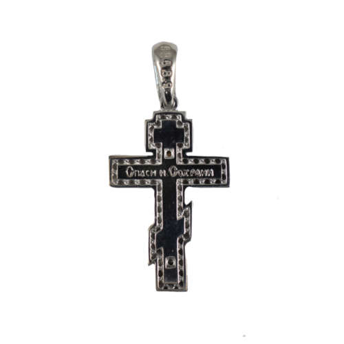 Крест из белого золота 0841 — 2