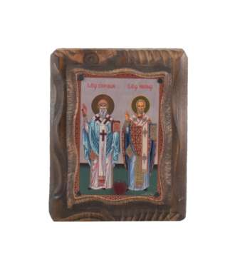 Εικόνα Αγίου Σπυρίδων & Νικολάου Χρυσοκονδηλιά | Επίσημο Eshop Ι. Ν. Αγίου Σπυρίδωνος​