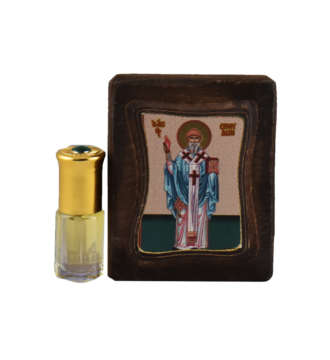 Маленькая деревянная икона Святого Спиридона 0038 |