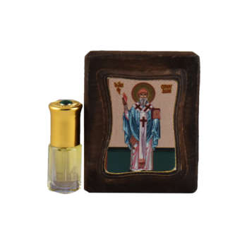 Маленькая деревянная икона Святого Спиридона 0038 |