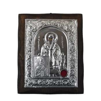 Деревянная икона со Святыми Спиридоном и Николайем 733