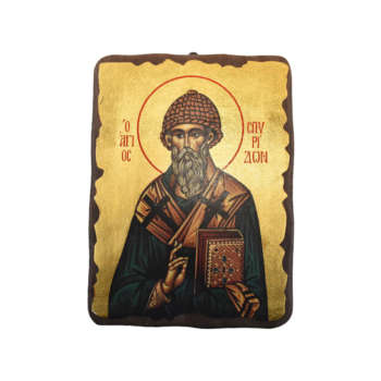 Εικόνα Ξύλινη Αγίου Σπυρίδωνα 109 | Επίσημο Eshop Ι. Ν. Αγίου Σπυρίδωνος​