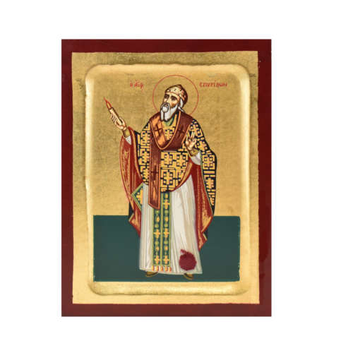 Εικόνα Ξύλινη Αγίου Σπυρίδωνα 151 | Επίσημο Eshop Ι. Ν. Αγίου Σπυρίδωνος​