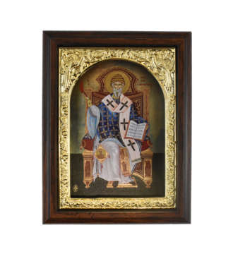 Εικόνα Άγιος Σπυρίδων 3D Επίχρυση 1171 | Επίσημο Eshop Ι. Ν. Αγίου Σπυρίδωνος​