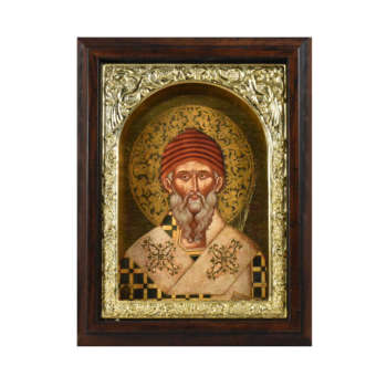 3D икона Святого Спиридона с позолотой 1171A