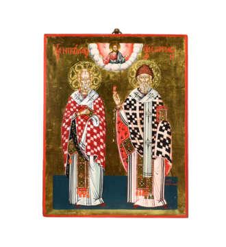 Αγιογραφία Αγίου Νικολάου & Σπυρίδωνος | Επίσημο Eshop Ι. Ν. Αγίου Σπυρίδωνος​